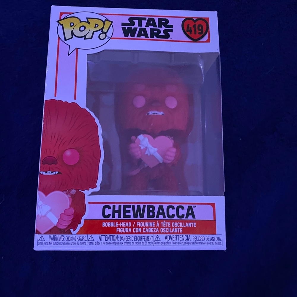 New in the Box Funko Pop Valentines Day Star Wars Chewbacca